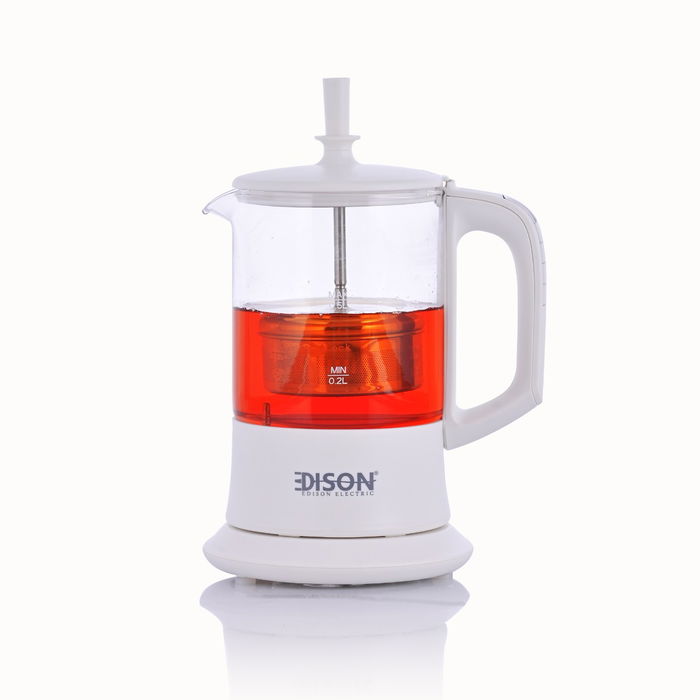 Edison Kettle And Tea Maker, 0.5 Liter, 1100 Watt - White image 1