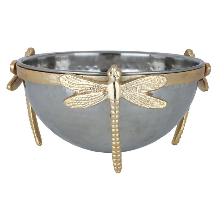 Bowl Stainless Round Butterfly Legs Big Golden image 1