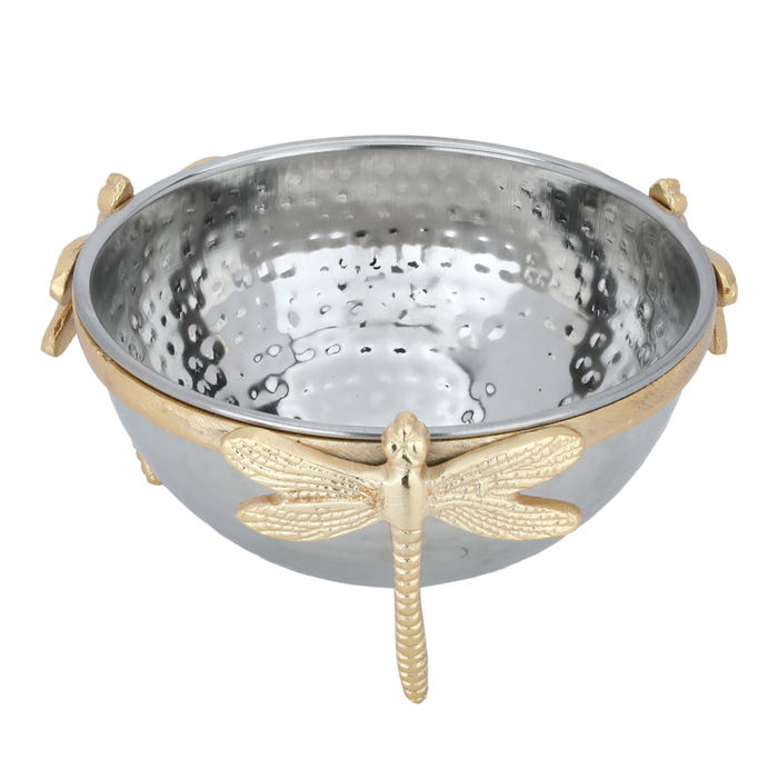 Bowl Stainless Round Butterfly Legs Big Golden image 2