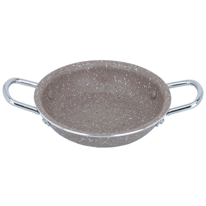 Rocky Brown Granite Pan With Two Hands 12 cm image 2