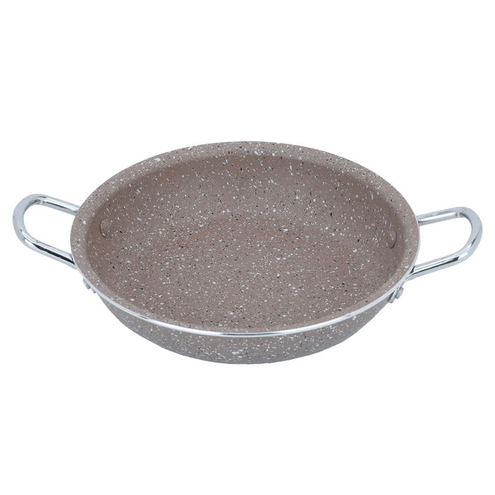 Brown Granite Frying Pan With Two Hands 16 cm image 2