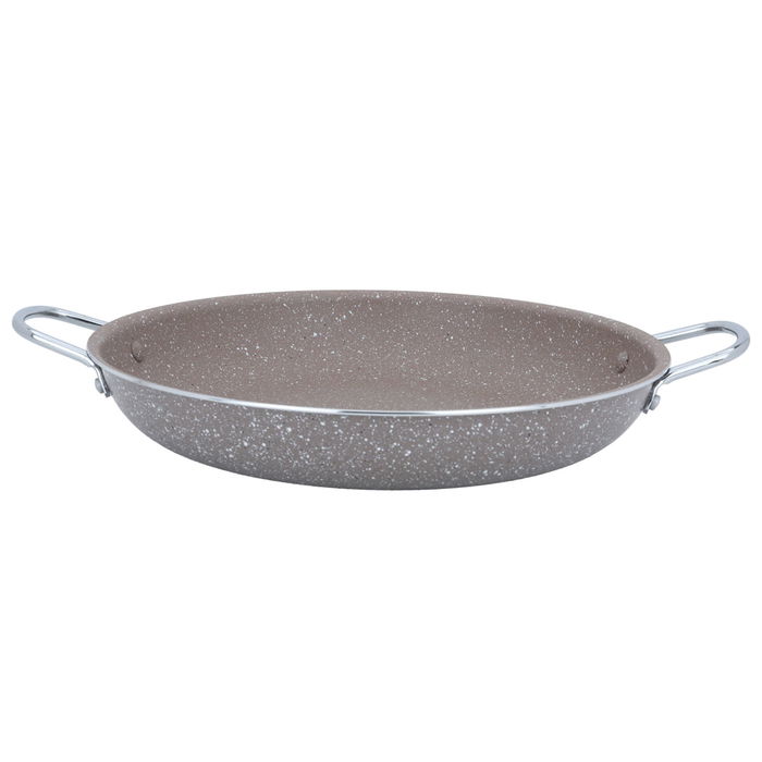 Brown Granite Frying Pan With Two Hands 32 cm image 1