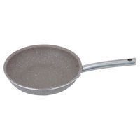 Rocky brown granite frying pan with stainless steel handle, 22 cm product image