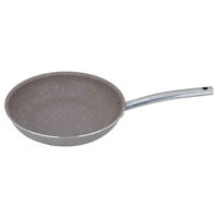 Rocky brown granite frying pan with stainless steel handle, 26 cm product image