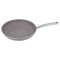 Rocky brown granite frying pan with stainless steel handle, 28 cm product image