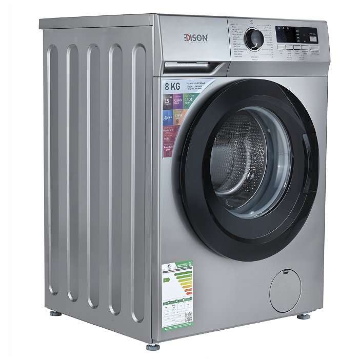 Edison Automatic Front Load Washing Machine Silver 8 kg 15 Programs image 2