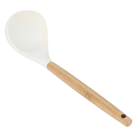 Beige silicone soup ladle product image