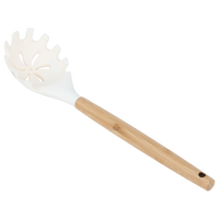 Beige silicone pasta spoon product image