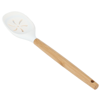 Beige silicone perforated service spoon product image