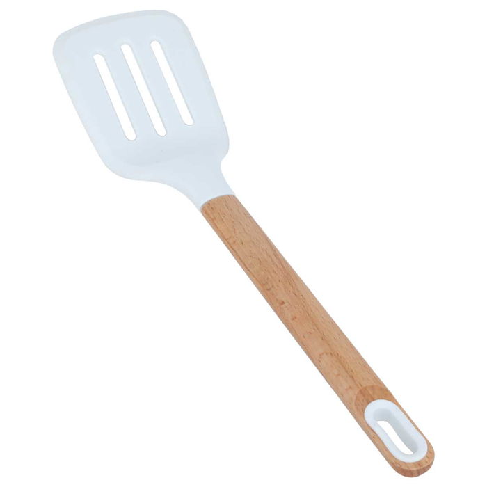 White silicone service spoon image 2