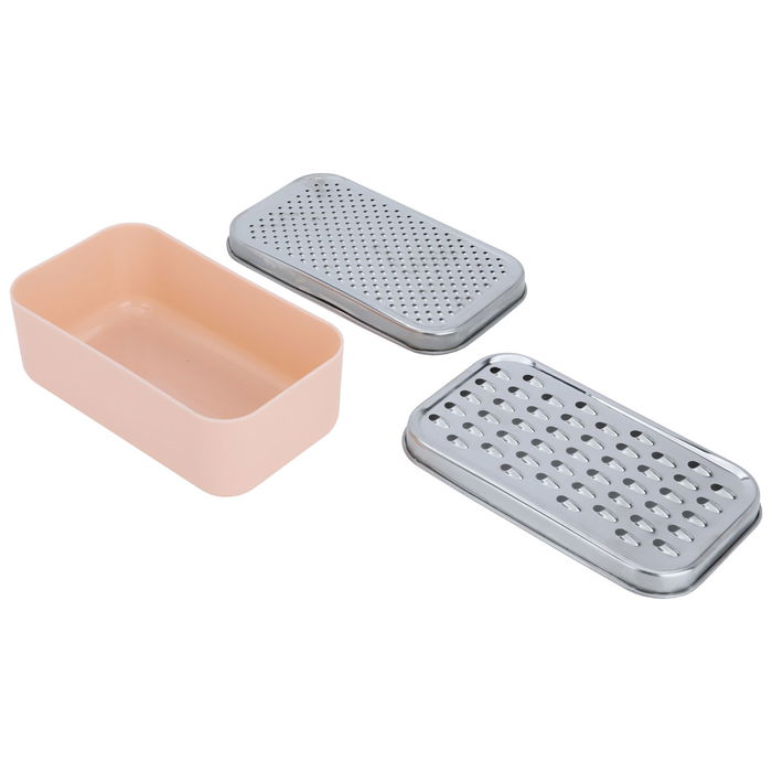 Rectangular steel grater with colored box image 2