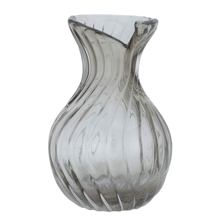 Gray glass vase image 1