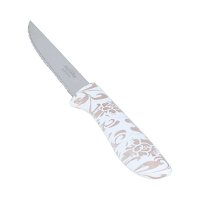 White Patterned Gold Hand Fruit Knife Set 6 Pieces product image