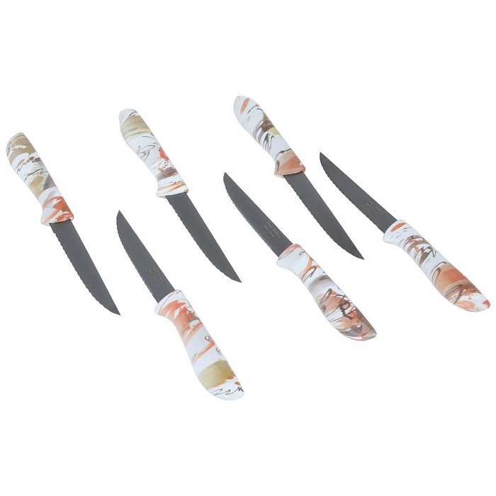 Wooded Fruit Hand Knives Set 6 Pieces image 2