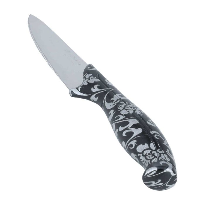طقم سكاكين فاكهة يد أسود برمادي 6 قطع image 1