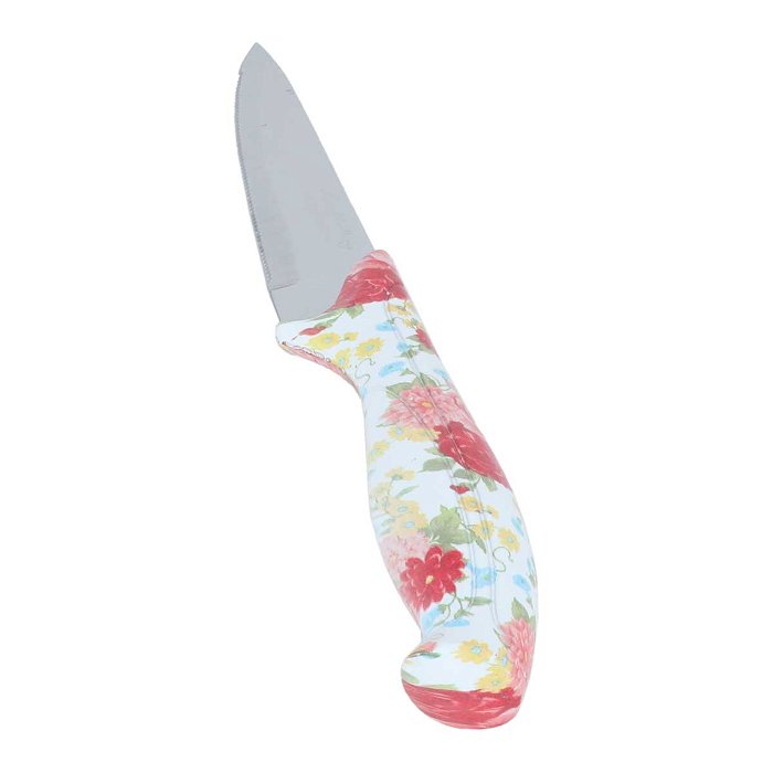 Wooded White Fruit Hand Knives Set 6 Pieces image 1