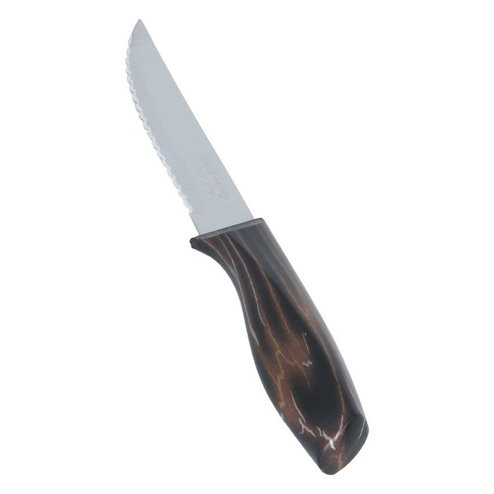 طقم سكاكين فاكهة يد أسود بذهبي 6 قطع image 1