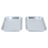 Rectangular Aluminum Burger Tray 2 Pieces 2.6×19.4×27 cm product image