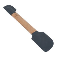 Black silicone double spoon product image