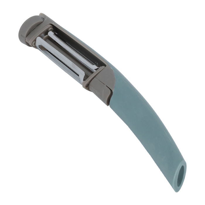 Green silicone three-blade peeler image 1