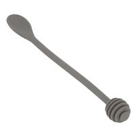 Double-sided gray silicone spoon product image