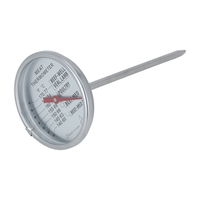 Silver steel meat thermometer product image