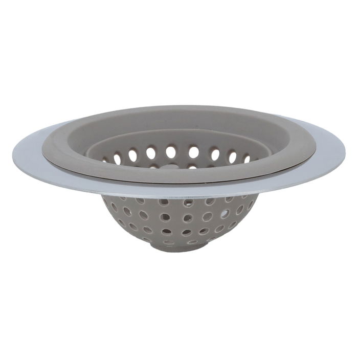 Gray silicone sink strainer image 1