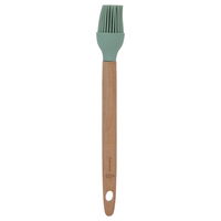 Round silicone brush with wooden handle product image