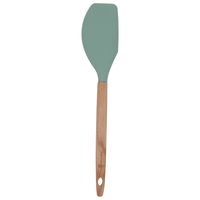 Silicone spoon with wooden handle product image