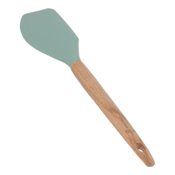 Silicone spoon with wooden handle image 2