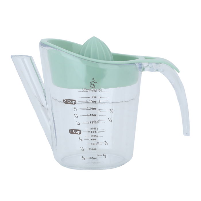 Green measuring cup with juicer image 1