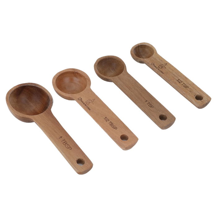 Wooden measuring spoons 4 pieces image 2