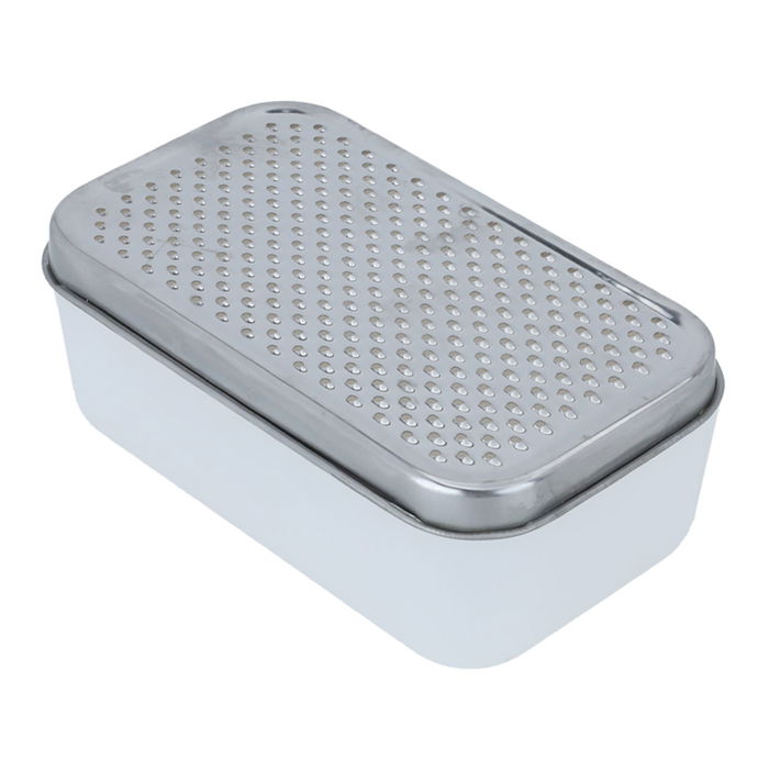 White rectangular grater image 1