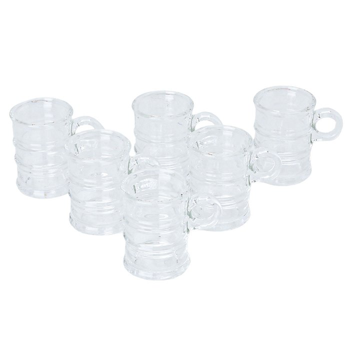 Tea Pialat Set with Glass Hand 6 Pieces image 1
