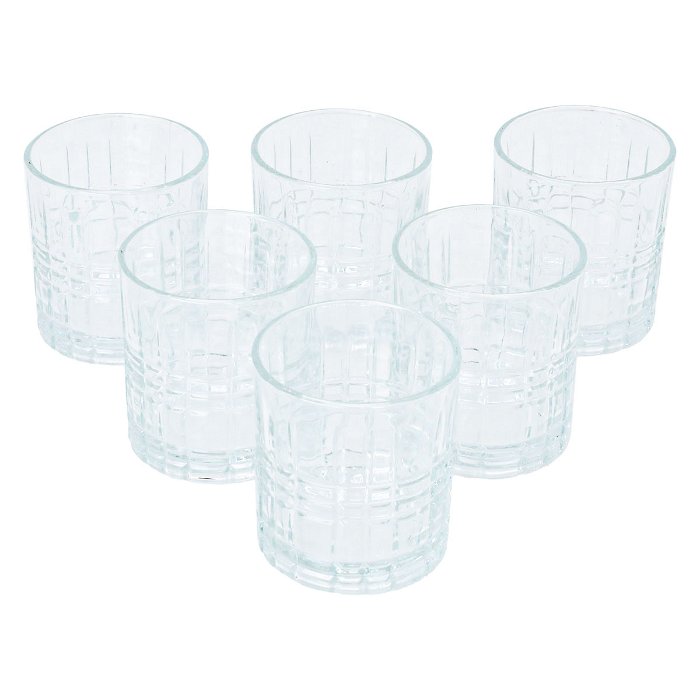 Glass cups set 6 pieces image 1