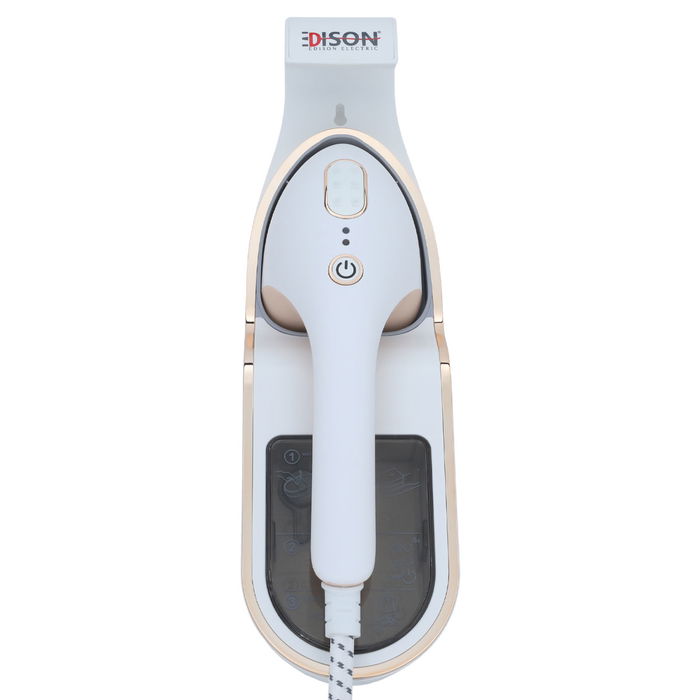 Edison steam iron with white and gold stand, 330 ml, 1500 watts image 2