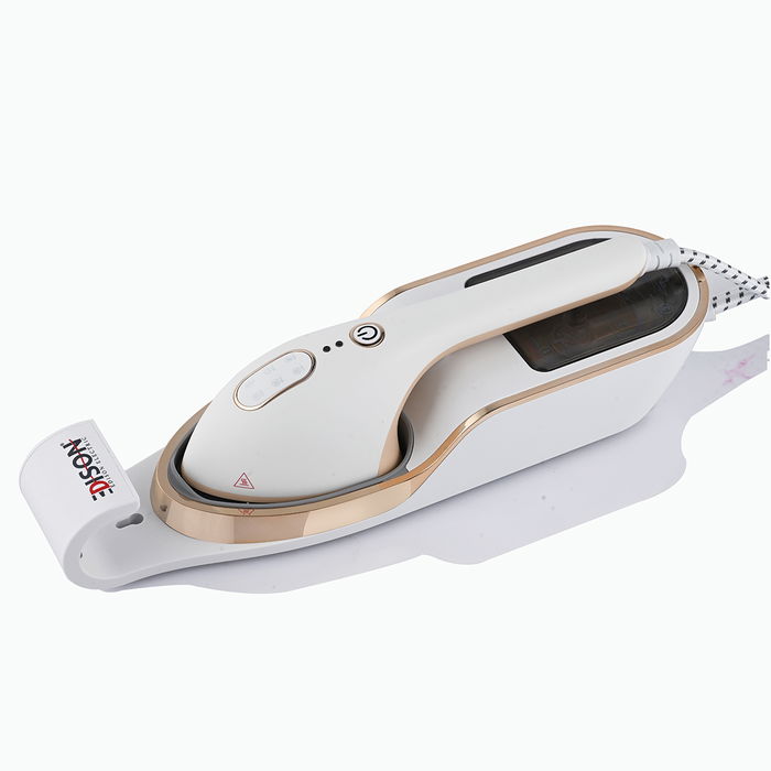 Edison steam iron with white and gold stand, 330 ml, 1500 watts image 1