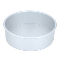 9x3" Bake Chef Round Aluminum Cake Pan with Removable Base product image