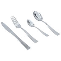 Set of 24-piece engraved silver steel spoons product image