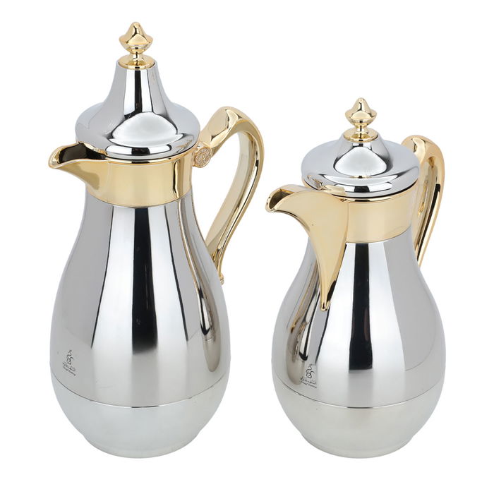 Duha nickel gold thermos set of two pieces image 2