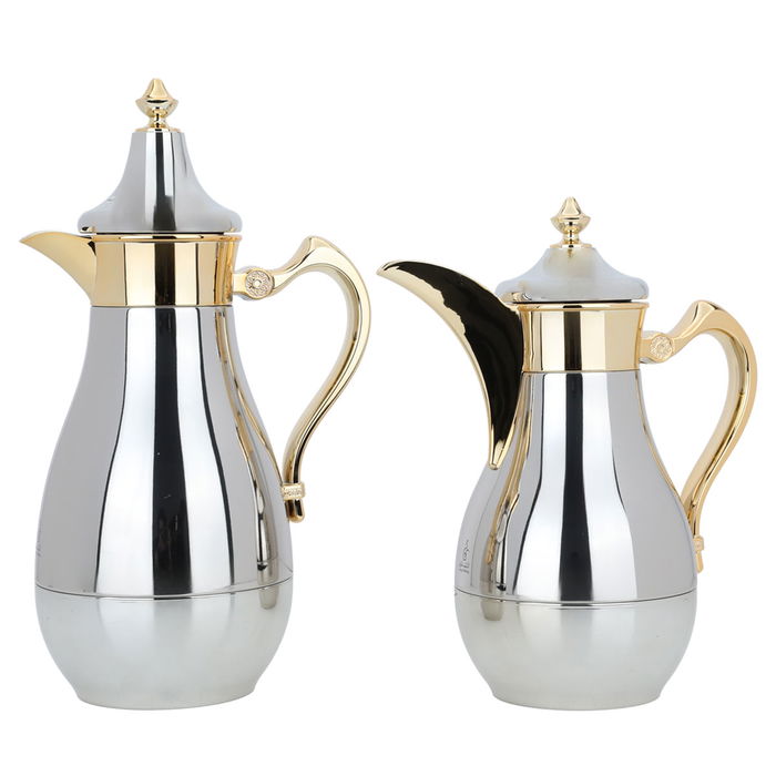 Duha nickel gold thermos set of two pieces image 1