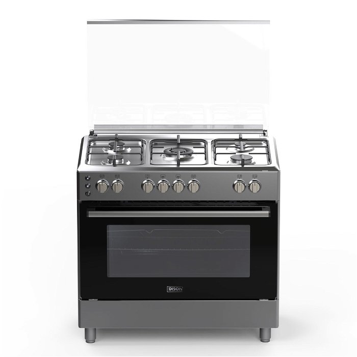 Edison Stainless Standing Gas Oven 5 Burners 60×90 cm image 2