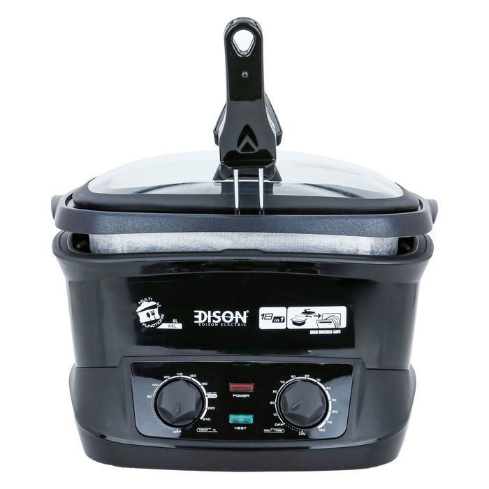 Edison Multi Cooker 8 Liter 18×1 Black 1800W image 1