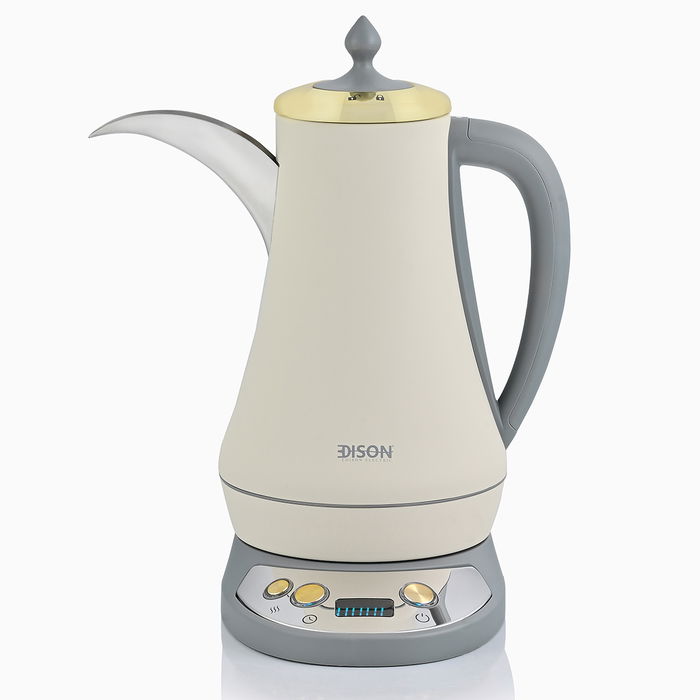 Edison Saudi Coffee Dallah, white, 1.3 liters, 1800 watts image 1