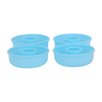 Small blue silicone cupcakes 4 pieces product image