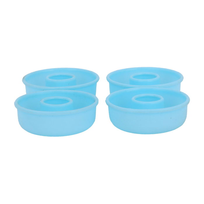 Small blue silicone cupcakes 4 pieces image 1