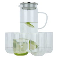 Clear glass Jake set with glasses 5 pieces product image