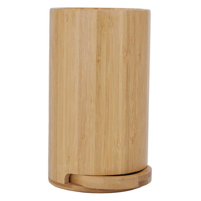 Split bamboo wooden spoon and knife stand image 2