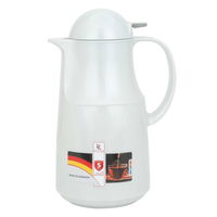 Rhine German silver ribbed thermos with push button 1 liter product image