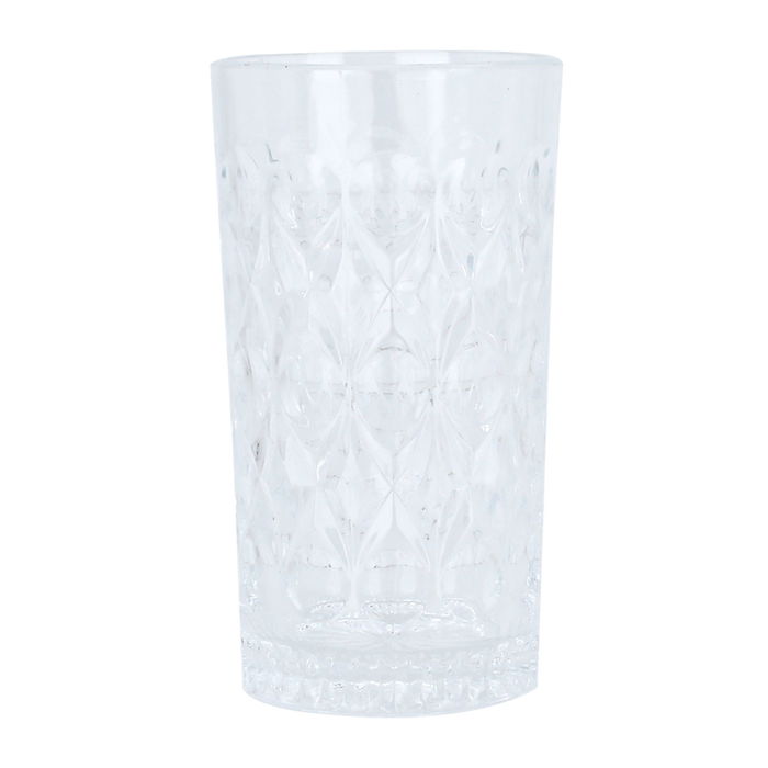 Max set of 12 oz patterned glass water cups, 6 pieces image 2